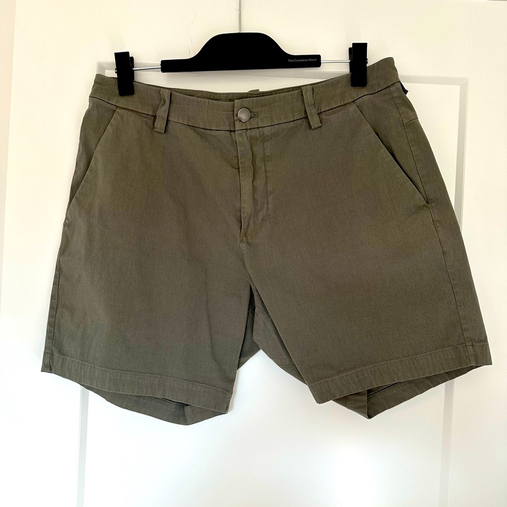 Lululemon Grey Flatfront Shorts